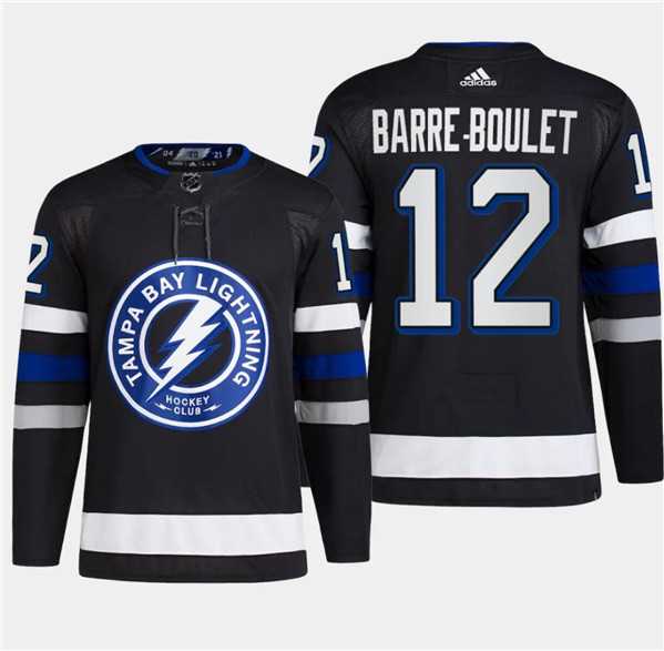 Mens Tampa Bay Lightning #12 Alex Barre-Boulet Black 2024 Stadium Series Stitched Jersey Dzhi->tampa bay lightning->NHL Jersey